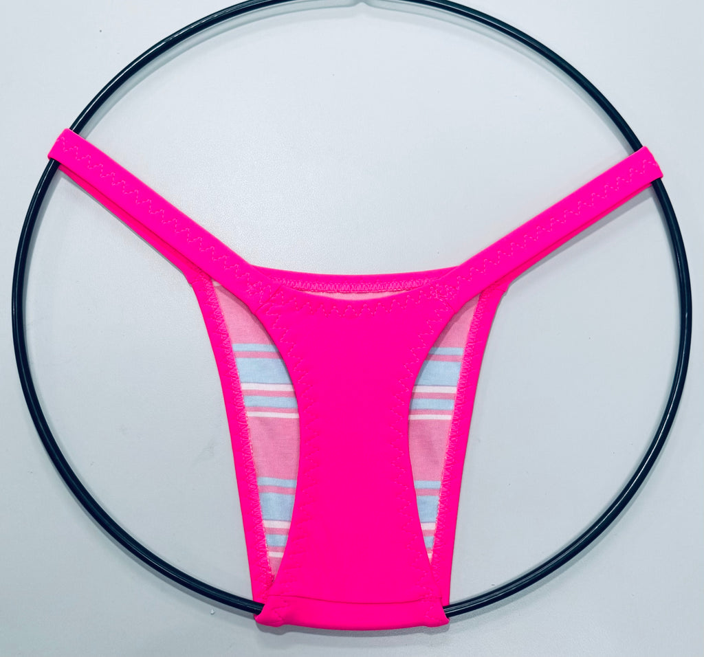 “Candy” tanga con forro de algodón y tirante de 3/4”