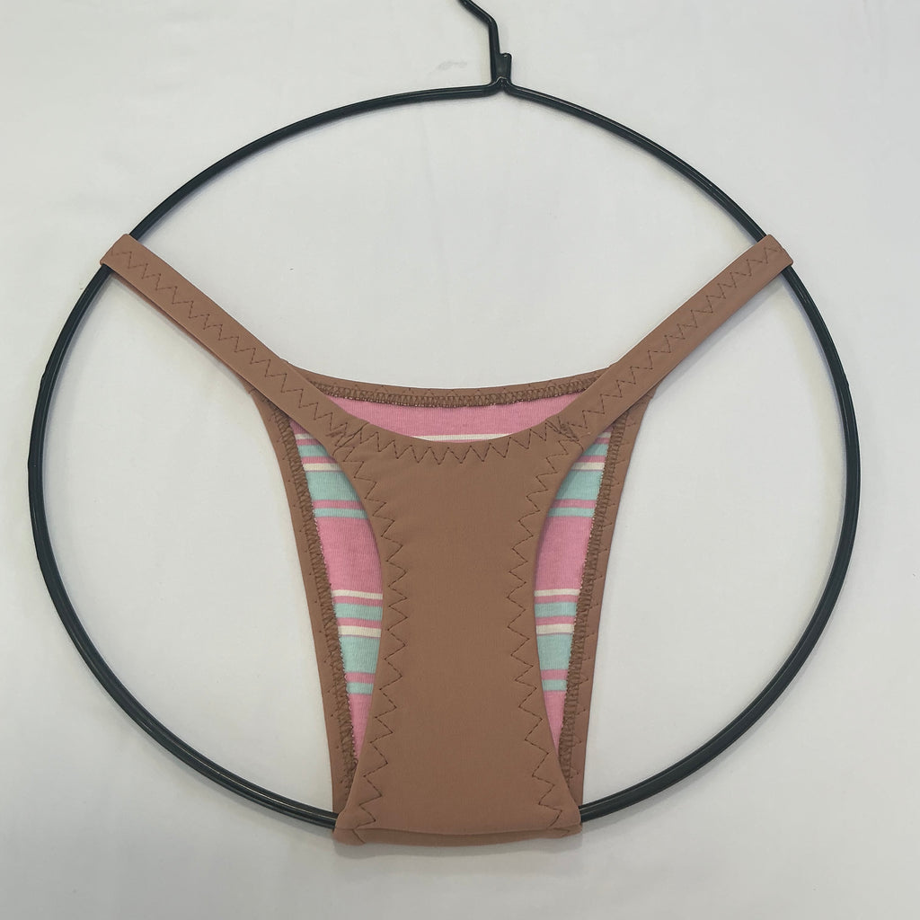 “Candy” tanga con forro de algodón y tirante de 3/4”