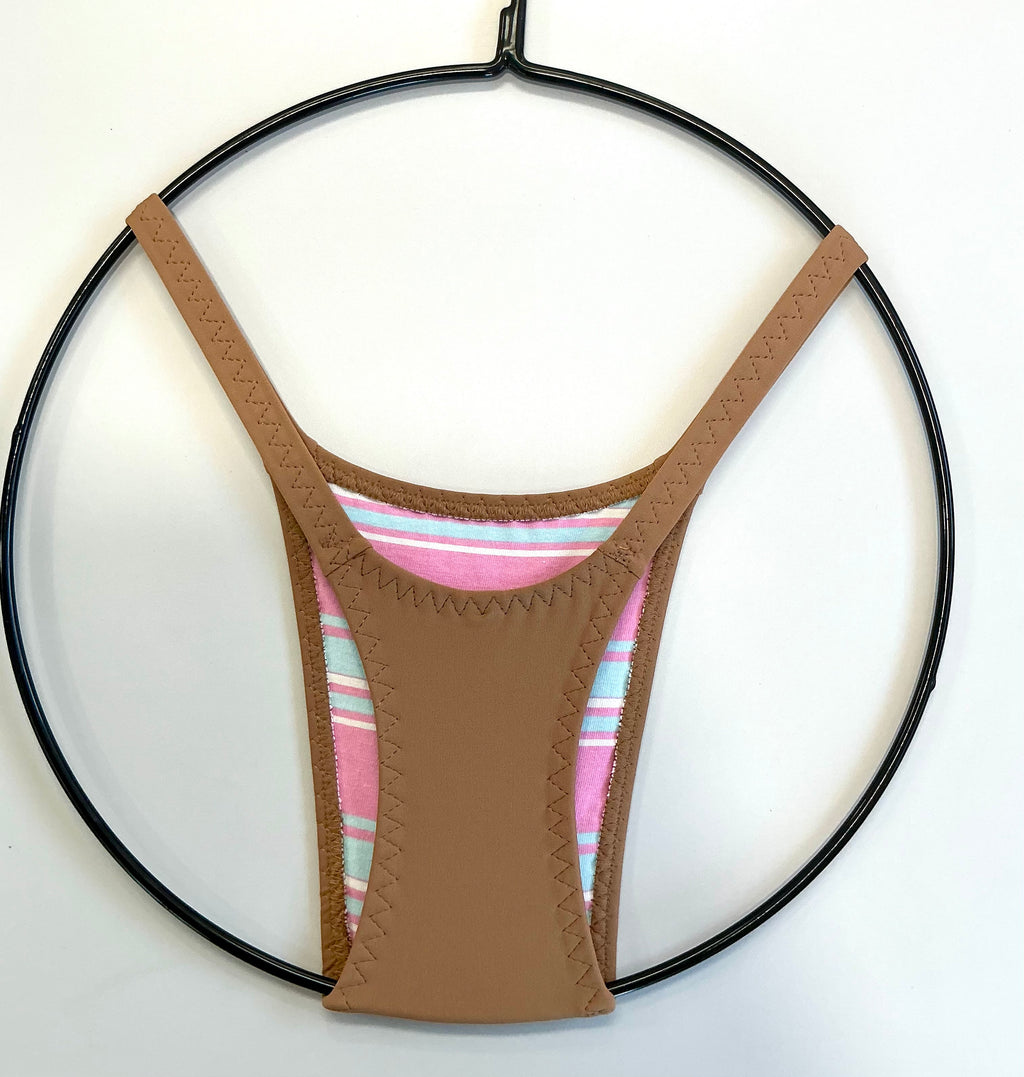 “Candy” tanga con forro de algodón y tirante de 3/4”