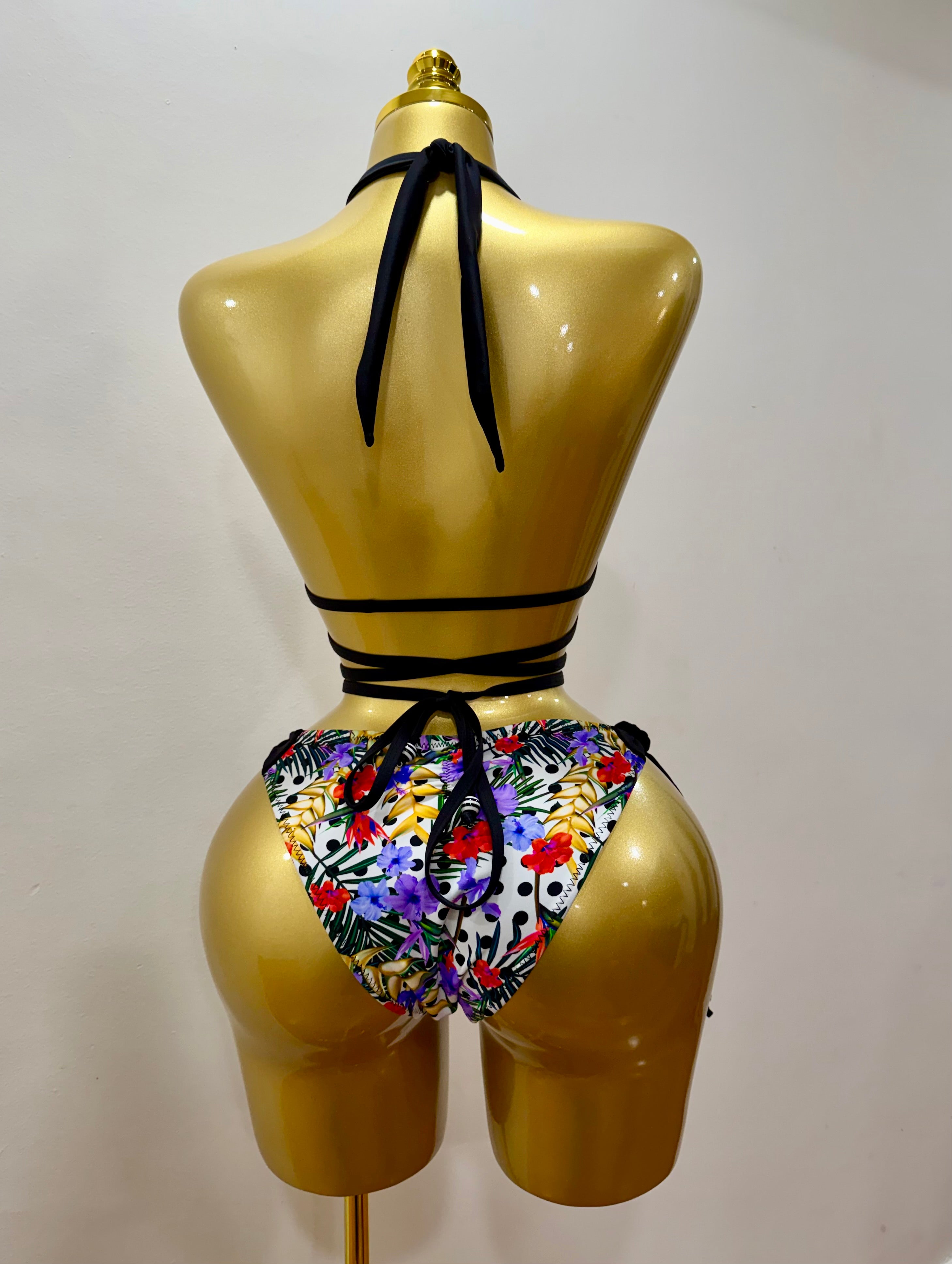 Triángulo bikini top con tiras